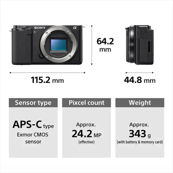 Sony Alpha ZV-E10L Interchangeable Lens Vlog Digital Camera, Large APS-C type 24.2-Megapixel Exmor CMOS Sensor With 16-50 mm - Image 5
